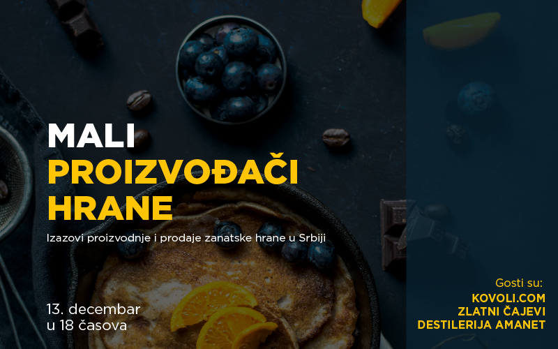 Mali proizvođači hrane plakat InCentar Beograd