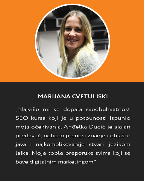 InCentar Beograd iskustva polaznika ceo kurs Marijana