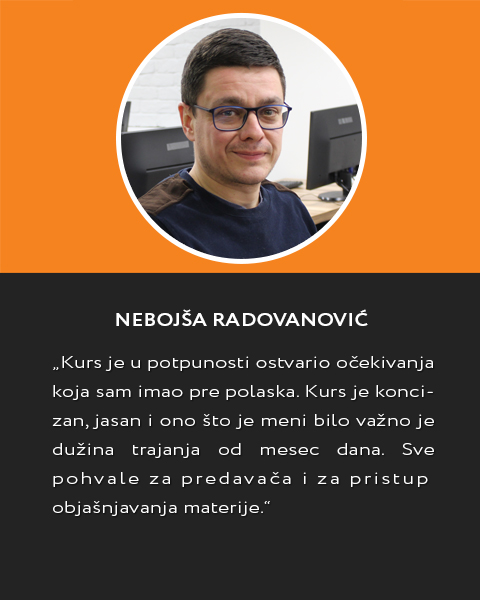 InCentar Beograd iskustva polaznika ceo kurs nebojsa