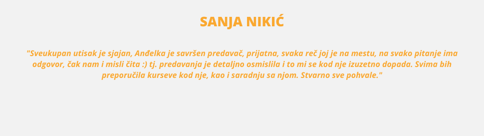 Iskustva koristnika Sanja Nikić InCentar Coworking prostor Beograd