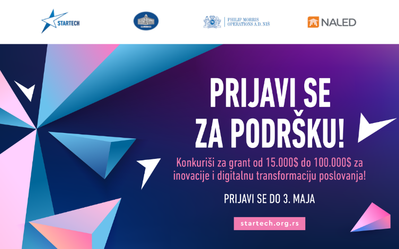 treći startech konkurs za podršku inovacijama i digitalnoj transoformaciji